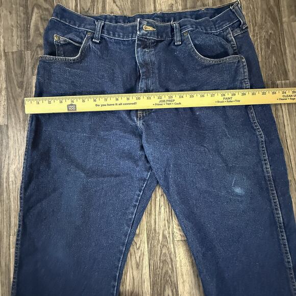 Wrangler Rugged Wear Jeans 40x30 Blue Denim Relaxed Fit USA Cotton Work Pants - Picture 7 of 8